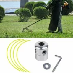 PERLE RARE Tondeuse TêTe Bobine ​Fil Aluminium Fils TêTe, TêTe De DéBroussailleuse Aluminium Avec Fil De Coupe Pour Tondeuses à Essence, Tondeuses à Gazon -Tondeuse Boutique 45753881 4