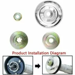 DEVENIRRICHE 4 Pièces Kit Fixation écrou Lame Boîte, Boîte De Vitesses En Métal Pour Tondeuse à Gazon, Accessoires De Boîte De Vitesses En Métal Pour Tondeuse, Pour Tondeuse à Gazon, Machine D'irrigation -Tondeuse Boutique 46888375 5