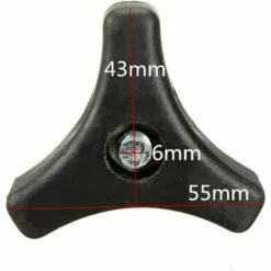 DEVENIRRICHE Lot De 2 Poignées Triangulaires Pour Tondeuse à Gazon, Vis, écrou, Boulon - Pièces De Rechange Pour Outils De Jardinage - Accessoires Pour Machine à Gazon/tondeuse à Gazon Honda (noir) -Tondeuse Boutique 46888393 2