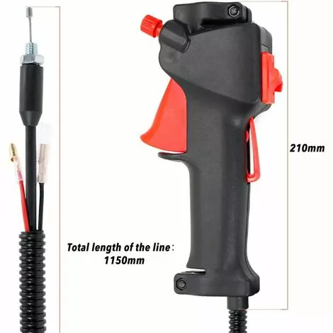 LONGZIMING Pièces De Tondeuse à Gazon Interrupteurs Trimmer Débroussailleuse Poignée Commutateur Poignée D'accélérateur Accessoires De Câble 4 LONGZIMING Pièces De Tondeuse à Gazon Interrupteurs Trimmer Débroussailleuse Poignée Commutateur Poignée D'accélérateur Accessoires De Câble – Image 2