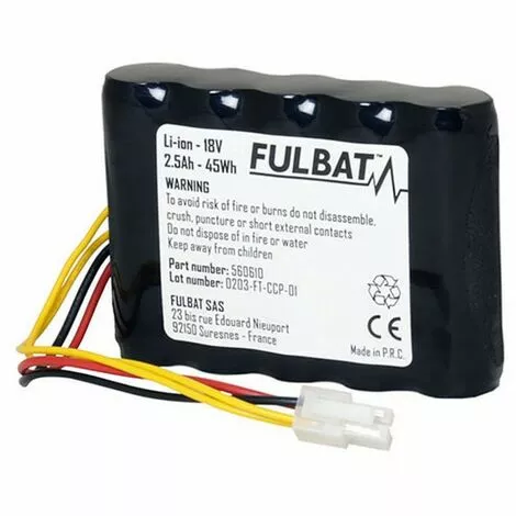 FULBAT Batterie Robot Tondeuse Husqvarna / Gardena 18V - 2.5Ah 3 FULBAT Batterie Robot Tondeuse Husqvarna / Gardena 18V - 2.5Ah