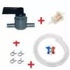 CYCLINGCOLORS Kit Essence Universel 5mm - 6mm : Robinet Métal Gris On / Off / On + Durite + Filtre + Collier Tondeuse Tracteur -Tondeuse Boutique 50754667 1