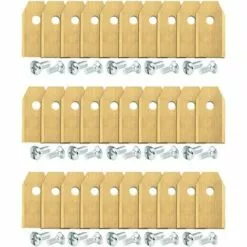 45 Pcs Lame De Rechange 35x18x0.75mm Acier Inoxydable Lames De Lames R40Li / R70Li Titane Lame De Tondeuse Pour Automower Husqvarna Et Gardena GrooFoo