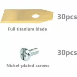 45 Pcs Lame De Rechange 35x18x0.75mm Acier Inoxydable Lames De Lames R40Li / R70Li Titane Lame De Tondeuse Pour Automower Husqvarna Et Gardena GrooFoo -Tondeuse Boutique 50947542 4