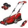 Einhell Tondeuse à Gazon Sans Fil GE-CM 36/37 Li + Cisaille à Gazon Sans Fil GE-CG 18/1 Li Power X-Change (18 V, Largeur De Coupe 37 Cm) Livré Avec 2 Batteries 3,0 Ah Et 2 Chargeurs) 2 Einhell Tondeuse à Gazon Sans Fil GE-CM 36/37 Li + Cisaille à Gazon Sans Fil GE-CG 18/1 Li Power X-Change (18 V, Largeur De Coupe 37 Cm) Livré Avec 2 Batteries 3,0 Ah Et 2 Chargeurs) -Tondeuse Boutique 51134338 1
