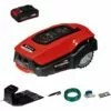 Einhell Robot Tondeuse Sans Fil FREELEXO 450 BT - Power X-Change (18V, Surface 450m2, Application Bluetooth) Livré Avec Kit D'installation Et Batterie 2,0Ah -Tondeuse Boutique 51134350 1