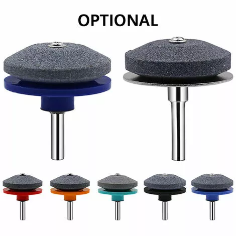 SUPERSELLER Accessoire Pour Tondeuse Et Autoportée Affûteuse De Lame De Tondeuse à Gazon Affûteuse Universelle Meuleuse Meule Pierre Pour Perceuse électrique Perceuse à Main Tige 1/4", Bleu - Bleu 4 SUPERSELLER Accessoire Pour Tondeuse Et Autoportée Affûteuse De Lame De Tondeuse à Gazon Affûteuse Universelle Meuleuse Meule Pierre Pour Perceuse électrique Perceuse à Main Tige 1/4", Bleu - Bleu – Image 2