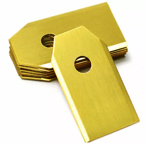 ZHUOXUAN Lames De Rechange En Titane Pour Tous Les Tondeuses De Jardin Automower Husqvarna/Gardena/Yard Force/Automower, Robuste (3.1 G / 0.75 Mm) Avec Vis 3 ZHUOXUAN Lames De Rechange En Titane Pour Tous Les Tondeuses De Jardin Automower Husqvarna/Gardena/Yard Force/Automower, Robuste (3.1 G / 0.75 Mm) Avec Vis