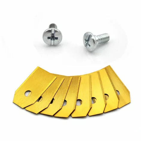 ZHUOXUAN Lames De Rechange En Titane Pour Tous Les Tondeuses De Jardin Automower Husqvarna/Gardena/Yard Force/Automower, Robuste (3.1 G / 0.75 Mm) Avec Vis 5 ZHUOXUAN Lames De Rechange En Titane Pour Tous Les Tondeuses De Jardin Automower Husqvarna/Gardena/Yard Force/Automower, Robuste (3.1 G / 0.75 Mm) Avec Vis – Image 3