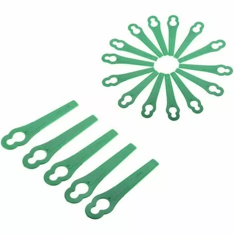LITZEE 60 Pcs Green Plastic Edge Trimmer,Plastic Lawnmower Blades,Plastic Trimmer Blades,Lawn Mower Accessories 3 LITZEE 60 Pcs Green Plastic Edge Trimmer,Plastic Lawnmower Blades,Plastic Trimmer Blades,Lawn Mower Accessories
