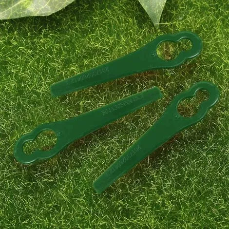 LITZEE 60 Pcs Green Plastic Edge Trimmer,Plastic Lawnmower Blades,Plastic Trimmer Blades,Lawn Mower Accessories 4 LITZEE 60 Pcs Green Plastic Edge Trimmer,Plastic Lawnmower Blades,Plastic Trimmer Blades,Lawn Mower Accessories – Image 2