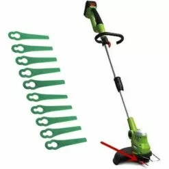 LITZEE 60 Pcs Green Plastic Edge Trimmer,Plastic Lawnmower Blades,Plastic Trimmer Blades,Lawn Mower Accessories 9 LITZEE 60 Pcs Green Plastic Edge Trimmer,Plastic Lawnmower Blades,Plastic Trimmer Blades,Lawn Mower Accessories -Tondeuse Boutique 51552679 3