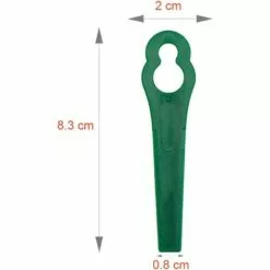 LITZEE 60 Pcs Green Plastic Edge Trimmer,Plastic Lawnmower Blades,Plastic Trimmer Blades,Lawn Mower Accessories 10 LITZEE 60 Pcs Green Plastic Edge Trimmer,Plastic Lawnmower Blades,Plastic Trimmer Blades,Lawn Mower Accessories -Tondeuse Boutique 51552679 4