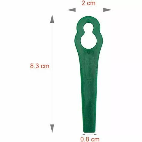 LITZEE 60 Pcs Green Plastic Edge Trimmer,Plastic Lawnmower Blades,Plastic Trimmer Blades,Lawn Mower Accessories 6 LITZEE 60 Pcs Green Plastic Edge Trimmer,Plastic Lawnmower Blades,Plastic Trimmer Blades,Lawn Mower Accessories – Image 4