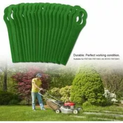 LITZEE 60 Pcs Green Plastic Edge Trimmer,Plastic Lawnmower Blades,Plastic Trimmer Blades,Lawn Mower Accessories 11 LITZEE 60 Pcs Green Plastic Edge Trimmer,Plastic Lawnmower Blades,Plastic Trimmer Blades,Lawn Mower Accessories -Tondeuse Boutique 51552679 5