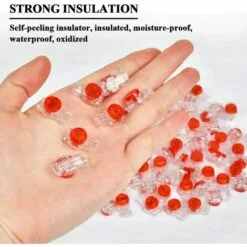 LITZEE 100pcs Scotchlok UY Waterproof Connector, Cable Connectors Filled With Reins Connection Clamps For Garden & Outdoor Robotic Lawn Mowers -Tondeuse Boutique 51552684 3