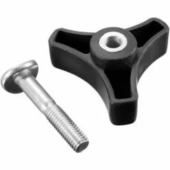 LITZEE Tondeuse à Vis Nut Triple Angle Poignée Bouton écrou Boulon Outils De Matériel De Pièces De Rechange En Plastique Tête En Forme D'étoile Poignée De Serrage Bouton Filetage Femelle Vis De Pouce Noir -Tondeuse Boutique 51553798 4