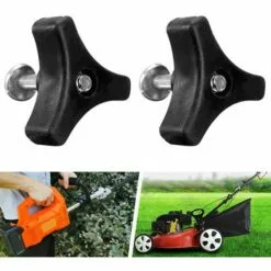 LITZEE Tondeuse à Vis Nut Triple Angle Poignée Bouton écrou Boulon Outils De Matériel De Pièces De Rechange En Plastique Tête En Forme D'étoile Poignée De Serrage Bouton Filetage Femelle Vis De Pouce Noir -Tondeuse Boutique 51553798 5