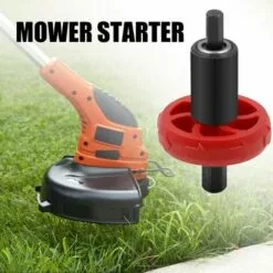 LITZEE Adaptateur De Moteur électrique, Démarreur De Tondeuse à Gazon Outil De Foret De Démarrage Rapide Pièces De Rechange Automobiles Pour Coupe-Bordures Bouton De Prise -Tondeuse Boutique 51557124 3