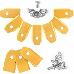 Lot De 30 Lames De Couteau Pour Tondeuses Robot Husqvarn(0.75mm) Avec 30Vis (Or),Starlight