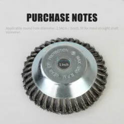 LIFCAUSAL Tête De Coupe Débroussailleuse Tête De Tondeuse à Gazon D'extérieur Tête De Rasoir En Fil D'acier Accessoires De Tête De Coupe Outil De Mangeur D'herbe Remplacement Extra Résistant Pour Meuleuses D'angle De Peinture Antirouille 9 LIFCAUSAL Tête De Coupe Débroussailleuse Tête De Tondeuse à Gazon D'extérieur Tête De Rasoir En Fil D'acier Accessoires De Tête De Coupe Outil De Mangeur D'herbe Remplacement Extra Résistant Pour Meuleuses D'angle De Peinture Antirouille -Tondeuse Boutique 52587632 3