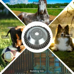 LIFCAUSAL Tête De Coupe Débroussailleuse Tête De Tondeuse à Gazon D'extérieur Tête De Rasoir En Fil D'acier Accessoires De Tête De Coupe Outil De Mangeur D'herbe Remplacement Extra Résistant Pour Meuleuses D'angle De Peinture Antirouille 11 LIFCAUSAL Tête De Coupe Débroussailleuse Tête De Tondeuse à Gazon D'extérieur Tête De Rasoir En Fil D'acier Accessoires De Tête De Coupe Outil De Mangeur D'herbe Remplacement Extra Résistant Pour Meuleuses D'angle De Peinture Antirouille -Tondeuse Boutique 52587632 5