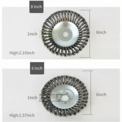 LIFCAUSAL Tête De Coupe Débroussailleuse Tête De Tondeuse à Gazon D'extérieur Tête De Rasoir En Fil D'acier Accessoires De Tête De Coupe Outil De Mangeur D'herbe Remplacement Extra Résistant Pour Meuleuses D'angle De Peinture Antirouille -Tondeuse Boutique 52587636 2