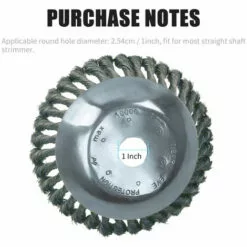 LIFCAUSAL Tête De Coupe Débroussailleuse Tête De Tondeuse à Gazon D'extérieur Tête De Rasoir En Fil D'acier Accessoires De Tête De Coupe Outil De Mangeur D'herbe Remplacement Extra Résistant Pour Meuleuses D'angle De Peinture Antirouille -Tondeuse Boutique 52587636 4
