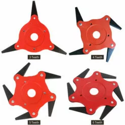 LIFCAUSAL Tête De Coupe Débroussailleuse Tête De Tondeuse à Gazon Extérieure 65Mn Acier Tête De Coupe-herbe Outil De Désherbage Extra Heavy Duty Remplacement Pour Coupe-bordures -Tondeuse Boutique 52587639 4