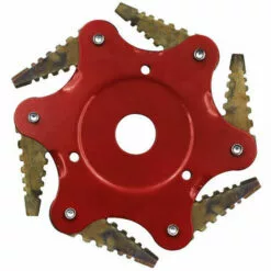 QERSTA Lame De Tondeuse à Gazon En Dents De Scie, Tête De Tonte à Six Lames, Accessoires De Désherbage Agricole 0,5 Lame Noire à Corps Rouge -Tondeuse Boutique 53259516 4