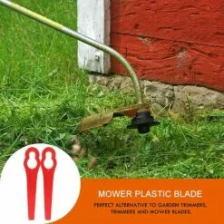 HKLFFJA 100 Pièces Jardin Pelouse Tondeuse Plastique Accessoires De Tondeuse à Gazon Lames En Plastique Couteau De Rechange En Plastique Pour FRT18A FRT18A1 ART46155 FRT20A1 Accessoires -Tondeuse Boutique 53555508 3