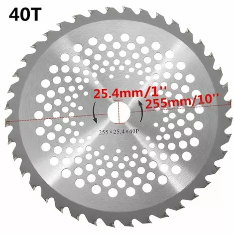 DECKON 1 Pièce 10 Pouces Tondeuse à Gazon En Alliage Tondeuse à Gazon Outils De Jardinage Pour Couper Les Arbustes Et Autres Cultures, 40t (40 Dents) 5 DECKON 1 Pièce 10 Pouces Tondeuse à Gazon En Alliage Tondeuse à Gazon Outils De Jardinage Pour Couper Les Arbustes Et Autres Cultures, 40t (40 Dents) – Image 3