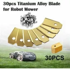 VERSAILLESFR Lame Robot Tondeuse , 30 Lames De Rechange Universelles Couteau De Rechange Adapté à Toutes Les Tondeuses à Gazon Robotiques Husqvarna Automower, Gardena, Yardforce 35*18*0.6mm,Versailles 10 VERSAILLESFR Lame Robot Tondeuse , 30 Lames De Rechange Universelles Couteau De Rechange Adapté à Toutes Les Tondeuses à Gazon Robotiques Husqvarna Automower, Gardena, Yardforce 35*18*0.6mm,Versailles -Tondeuse Boutique 54038317 4