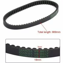 VERSAILLESFR Courroie D'entraînement En Caoutchouc Noir Pour Scooter GY6 50 Cm³, 139QMB 669-18-30,Versailles 8 VERSAILLESFR Courroie D'entraînement En Caoutchouc Noir Pour Scooter GY6 50 Cm³, 139QMB 669-18-30,Versailles -Tondeuse Boutique 54077556 2