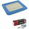 CYCLINGCOLORS Filtre A Air Compatible Avec Briggs And Stratton 491588, 31749, 399959, 491588S + Bougie Champion RJ19LM / T10 Tondeuse Tracteur Motoculteur -Tondeuse Boutique 54322108 1