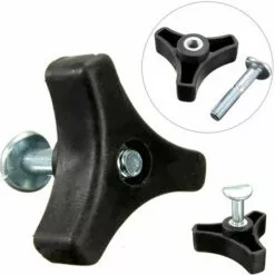 ZHUOXUAN 5pcs Poignée Triangulaire, écrou Et Boulon De Rechange Pour Tondeuse à Gazon -Tondeuse Boutique 54342732 3