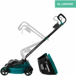 VONROC Tondeuse à Gazon Sans Fil 40V - Sans Balais à Charbon - 33cm – Hauteur De Coupe Réglable – 2x Batteries 2.0Ah Et Chargeurs Inclus -Tondeuse Boutique 54658935 3