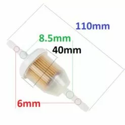 CYCLINGCOLORS 2x Filtre à Essence Grand Modèle Tondeuse Autoportée Tracteur 6mm + 8,5mm Carburant Tracteur Motoculteur -Tondeuse Boutique 54965896 2