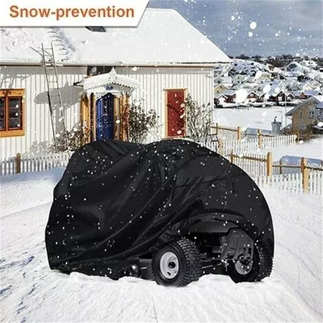 HKLFFJA Bâche Imperméable Pour Tondeuses à Gazon Couverture De Tracteur à Gazon Coupe Universelle Fibres De Polyester 210D Protection UV Anti-poussière Pour Jardin à L'extérieur Avec Sac De Rangement 4 HKLFFJA Bâche Imperméable Pour Tondeuses à Gazon Couverture De Tracteur à Gazon Coupe Universelle Fibres De Polyester 210D Protection UV Anti-poussière Pour Jardin à L'extérieur Avec Sac De Rangement – Image 2