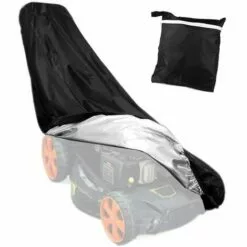 HKLFFJA Housse De Protection Pour Tondeuse à Gazon Etanche 193 X 63 X 144 X 111cm Pour Extérieur Jardin Pelouse Avec Sac De Stockage