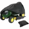 HKLFFJA Housse De Protection Imperméable Pour Tondeuse à Gazon - Protection UV - Pour Tracteur De Jardin Autoportée - XS (137,2 X 66 X 89,9 Cm)