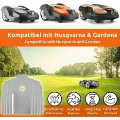 GUAZHUNIFR Lames De Couteau En Titane 30 X Lames De Rechange Robot Tondeuse Pour Tous Les Tondeuses De Jardin，argent，Guazhuni -Tondeuse Boutique 55069902 3