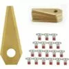 GUAZHUNIFR 18pcs Lames De Rechange Pour Titane Accessoires Pour Tondeuses Robot+ 18Pcs Vis, Lame De Rechange Pour Robot Tondeuse Lame Compatible Avec Bosch Tondeuse,Guazhuni 2 GUAZHUNIFR 18pcs Lames De Rechange Pour Titane Accessoires Pour Tondeuses Robot+ 18Pcs Vis, Lame De Rechange Pour Robot Tondeuse Lame Compatible Avec Bosch Tondeuse,Guazhuni -Tondeuse Boutique 55070088 1