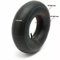 HELLOSHOP26 Lot 2 Chambres Air Autoportée 16x6.50-8 Pneumatique Valve Droite Tracteur Gazon - Or -Tondeuse Boutique 55080471 2