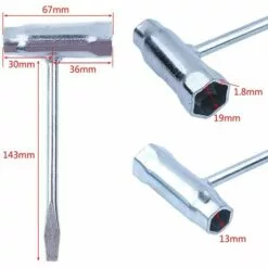 IRISFR 13x19mm Clé De Tronçonneuse De Barre PourOutils De Réparation Pour Pièces De Tronçonneuse -Tondeuse Boutique 55213089 2