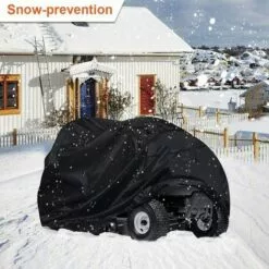 HKLFFJA Tondeuse À Siège Tracteur Cover-210D Polyester Oxford Couverture De Stockage, Protection UV Étanche Extérieur, Sac À Cordonnet De Stockage, Convient Decks Jusqu'à 54" -Tondeuse Boutique 55254626 5