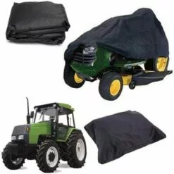 HKLFFJA Housse De Tondeuse À Gazon - Housse De Tondeuse À Gazon, Protection Universelle Adaptée À Votre Tracteur De Jardin, Avec Cordon Et Sac De Rangement (S/M/L),L -Tondeuse Boutique 55254628 4
