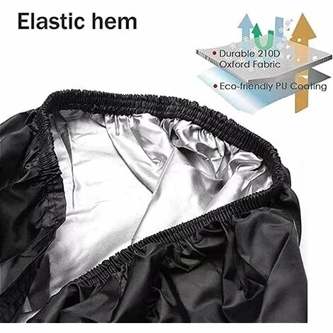 HKLFFJA Housse De Tondeuse à Gazon Housse De Tracteur De Pelouse Tissu Oxford Imperméable Résistant à L'eau Et à La Moisissure UV Anti-poussière Pour Jardin Extérieur Housse De Protection 6 HKLFFJA Housse De Tondeuse à Gazon Housse De Tracteur De Pelouse Tissu Oxford Imperméable Résistant à L'eau Et à La Moisissure UV Anti-poussière Pour Jardin Extérieur Housse De Protection – Image 4