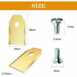 Lames De Rechange HOMEALEXA 30 X En Titane Pour Tous Les Tondeuses De Jardin Automower Husqvarna/Gardena/Yard Force/Automower Robuste (3.1 G / 0.75 Mm) Avec Vis 9 Lames De Rechange HOMEALEXA 30 X En Titane Pour Tous Les Tondeuses De Jardin Automower Husqvarna/Gardena/Yard Force/Automower Robuste (3.1 G / 0.75 Mm) Avec Vis -Tondeuse Boutique 55310737 3