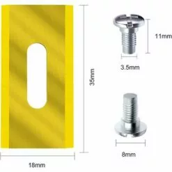 SUPERMARKET Lot De 30 Lames De Tondeuse En Acier Inoxydable Pour Husavarna 36,5 X 18,5 X 0,65 Mm (Or)Superma -Tondeuse Boutique 55490047 2